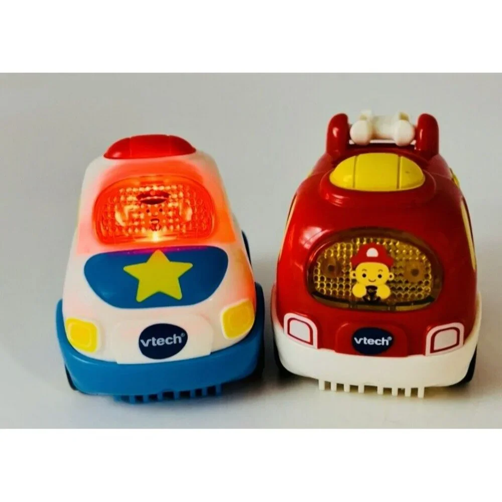 Vtech Go Go Smart Wheels Police Car Fire Truck Light and Sound‎